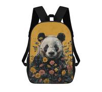 sinyumoney Panda in Bloom Mochila Escolar Infantil Impresa En 3D, Mochila Informal De Moda Para Niños, Mochila De Viaje De Alta Capacidad Para Libros Para Niños 17inch
