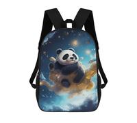sinyumoney Panda in Celestial Flight Mochila Escolar Para Niños De 17 Pulgadas, Mochila Informal De Viaje Para Niños Y Niñas, Mochila De Gran Capacidad Para El Día A Día 17inch