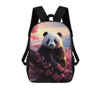 sinyumoney Panda in Cherry Blossom Tree Mochilas Escolares Para La Escuela Secundaria, Preparatoria, Universidad Y Viajes Para Hombres, Mujeres Y Adolescentes 17inch