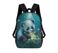 sinyumoney Panda in Enchanted Forest Mochila Escolar Infantil Impresa En 3D, Mochila Informal De Moda Para Niños, Mochila De Viaje De Alta Capacidad Para Libros Para Niños 17inch