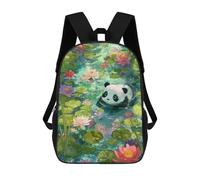 sinyumoney Panda in Lily Pond Mochilas Infantiles Escolares Impresas En 3D, Mochilas Para Niños, Mochilas De Viaje Para Niños Y Niñas, Mochilas Escolares Para Niños 17inch