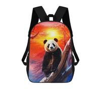 sinyumoney Panda in Winter Wonderland Mochila Escolar Infantil Estampada Para Adultos Y Niños, Mochila De Viaje Para El Día A Día 17inch