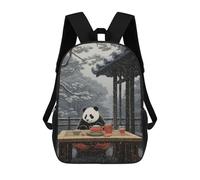 sinyumoney Panda Japanese Painting Mochila Escolar Impresa En 3D Para Niños Y Niñas, Mochila Para Portátil Para Niños/estudiantes/adultos 17inch