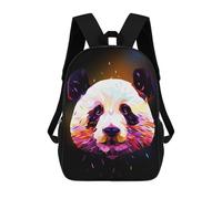sinyumoney Panda Low Poly Abstract Mochilas Para Niños, Mochilas Escolares Personalizadas En 3D Para Niños Y Niñas, Mochilas Escolares Grandes, Mochilas Informales Para El Día A Día 17inch