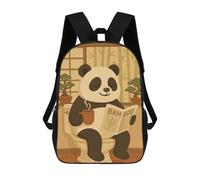 sinyumoney Panda on Toilet Reading Newspaper Mochilas Para Niños Y Estudiantes, Mochilas Escolares Impresas En 3D, Mochilas Para Estudiantes De Primaria Y Secundaria Para Niños Y Niñas 17inch