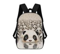 sinyumoney Panda Rain Animals Art Mochila Escolar, Mochila Infantil Para Niños Y Adolescentes, Regalos, Mochilas De Día Con Impresión 3D, Mochila Escolar, Mochila Para Libros 17inch