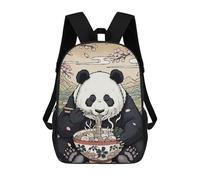 sinyumoney Panda Ramen Cherry Blossoms Mochila Escolar Infantil Impresa En 3D Para Niños, Mochilas De Viaje, Bolsas Para Libros Para Niños Estudiantes De Primaria 17inch