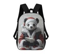sinyumoney Panda Santa Claus Mochila Escolar Infantil De Moda Informal Mochilas Infantiles Impresas En 3D Mochila Grande Para Niño 17inch