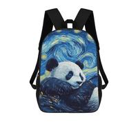 sinyumoney Panda Starry Night Mochilas Para Niños Y Estudiantes, Mochilas Escolares Impresas En 3D, Mochilas Para Estudiantes De Primaria Y Secundaria, Mochilas Para Niños Y Niñas 17inch