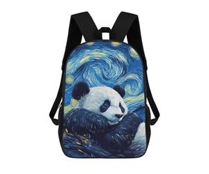 sinyumoney Panda Starry Night Mochilas Para Niños Y Estudiantes, Mochilas Escolares Impresas En 3D, Mochilas Para Estudiantes De Primaria Y Secundaria, Mochilas Para Niños Y Niñas 17inch