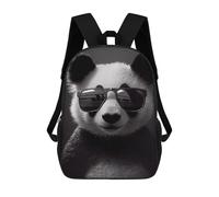 sinyumoney Panda Sunglasses Mochila Escolar, Mochila Para Portátil, Mochila Para Camping, Aventuras Al Aire Libre Y Viajes Diarios 17inch