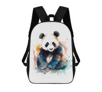 sinyumoney Panda Watercolor Mochila Escolar Impresa En 3D 17inch Mochilas De Moda Para Niños, Mochilas Escolares Para Niños De Primaria Y Secundaria