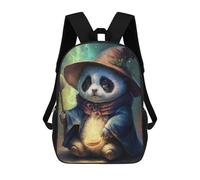 sinyumoney Panda Witch Mochilas Para Niños Y Estudiantes, Mochilas Escolares Impresas En 3D, Mochilas Para Estudiantes De Primaria Y Secundaria Para Niños Y Niñas 17inch
