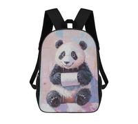 sinyumoney Panda with Toilet Paper Mochila Escolar Infantil Con Impresión 3D, Mochila Escolar Informal Para Niños De Primaria Y Secundaria 17inch