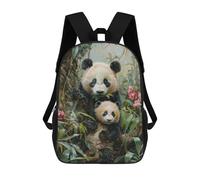 sinyumoney Pandas And Orchids Mochilas Para Niños Mochila Escolar Mochila Escolar Impresa En 3D Para Niños Estudiantes De Primaria Y Secundaria 17inch