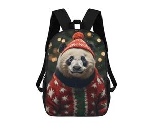 sinyumoney Pandas Cozy Christmas Mochila Escolar Mochila De Día Mochila De Negocios Mochila Impermeable Para Libros Para Hombres/mujeres 17inch