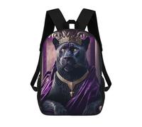 sinyumoney Panther Portrait Mochila Escolar Infantil Con Impresión 3D, Mochila Escolar Informal Para Niños De Primaria Y Secundaria 17inch