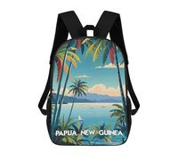 sinyumoney Papua Tropical Escape Mochila Escolar Para Niños, Mochila Escolar Impresa En 3D Para Estudiantes De Primaria Y Secundaria 17inch