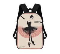 sinyumoney Paris Ballet Dancer Mochila Escolar, De Viaje, Universitaria, Para El Campus, Para Actividades Al Aire Libre Y Deportes 17inch