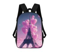 sinyumoney Paris Oil Painting Mochilas Para Niños Mochila Escolar Mochila Escolar Impresa En 3D Para Niños Estudiantes De Primaria Y Secundaria 17inch