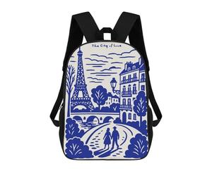 sinyumoney Paris The City of Love Mochila Ligera Informal Para El Día A Día, Mochila Escolar Para Adolescentes, Chicas, Chicos, Mujeres Y Hombres 17inch