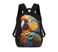 sinyumoney Parrot Bird Animals Mochilas Infantiles Impresas En 3D Para Niños, Mochilas Escolares De Moda, Mochilas De Viaje, Mochilas Escolares Para Niños De Primaria 17inch