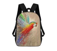 sinyumoney Parrot Flies Mochilas Para Niños Y Estudiantes, Mochilas Escolares Impresas En 3D, Mochilas Para Estudiantes De Primaria Y Secundaria Para Niños Y Niñas 17inch
