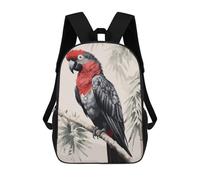 sinyumoney Parrot Japanese Painting Mochila Escolar Para Niños Mochila Escolar Impresa En 3D Mochila Escolar De Moda Para Niños De Primaria Y Secundaria 17inch
