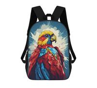 sinyumoney Parrot Superhero Mochila Infantil De Moda Divertida Mochila Escolar Para Niños Y Adolescentes Con Impresión 3D Para Niños 17inch
