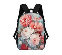 sinyumoney Pastel Peony Bouquet -1 Mochila Escolar Impresa En 3D Mochila Escolar De Moda Para Niños Mochilas Para Niños Estudiantes De Secundaria 17inch