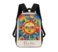 sinyumoney Paul Klee Colorful Sun Mochila Escolar Mochila Informal Mochilas De Día Bolsa Escolar Para Trabajo/viajes 17inch