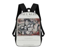sinyumoney Paul Klee - Dry Cooler Garden Mochila Escolar Grande Y Ligera, Mochila Informal Para El Campus, Actividades Al Aire Libre, Viajes Y Deportes 17inch