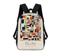 sinyumoney Paul Klee Retrospective Exhibition Poster Mochila Escolar, De Viaje, Universitaria, Para El Campus, Para Actividades Al Aire Libre Y Deportes 17inch