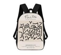 sinyumoney Paul Klee Young Moe Mochila Ligera Para Aeropuerto, Estudiantes Universitarios Y Mochileros: Perfecta Para Viajes, Trabajo Y Uso Diario 17inch