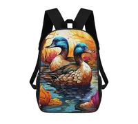 sinyumoney Peaceful Ducks Mochila Escolar Infantil De Moda Informal Mochilas Infantiles Impresas En 3D Mochila Grande Para Niño 17inch