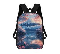 sinyumoney Peaceful Morning at Mount Fuji Mochila Escolar Impresa En 3D Mochilas Informales Para Niños Mochila Escolar Impresa En 3D Para Niños De Primaria Y Secundaria 17inch