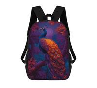 sinyumoney Peacock in Enchanted Forest Mochila Escolar Grande Resistente Al Agua Para Portátil Para Adolescentes, Niñas, Niños, Mujeres Y Hombres 17inch