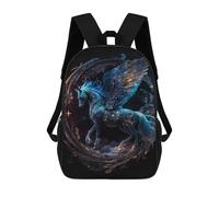 sinyumoney Pegasus in Starlit Sky Mochila Infantil De Moda Divertida Mochila Escolar Para Niños Y Adolescentes Con Impresión 3D Para Niños 17inch