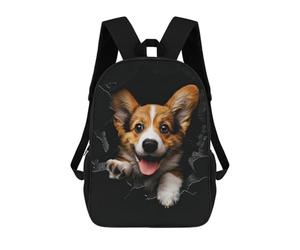 sinyumoney Pemproke Welsh Corgi Mochila Escolar Resistente Al Agua, Mochila De Viaje, Bolsa Para Computadora Para Campus, Viajes Al Aire Libre, Deportes 17inch