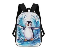 sinyumoney Penguin Animal Mochila Infantil, Mochila Escolar Para Niños, Mochila Escolar Infantil Con Estampado 3D De Dibujos Animados, Mochila De Gran Capacidad Para Niños Y Niñas 17inch