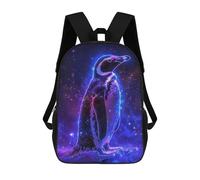 sinyumoney Penguin Animal Space Mochilas Escolares Mochilas Escolares De Secundaria Mochila Informal Para Acampar Aventuras Al Aire Libre Y Viajes Diarios 17inch