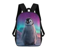 sinyumoney Penguin Aurora Borealis Mochilas Escolares, De Viaje Y Universitarias Para La Escuela/trabajo/viajes 17inch