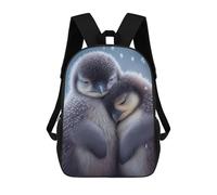 sinyumoney Penguin Cuddle Mochila Escolar Resistente Al Agua, Mochila De Viaje, Bolsa Para Computadora Para Niñas, Niños Y Adolescentes 17inch