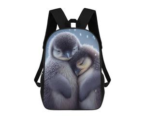 sinyumoney Penguin Cuddle Mochila Escolar Resistente Al Agua, Mochila De Viaje, Bolsa Para Computadora Para Niñas, Niños Y Adolescentes 17inch