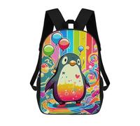 sinyumoney Penguin Kids Mochila Infantil, Mochila Escolar Para Niños, Mochila Escolar Infantil Con Estampado 3D De Dibujos Animados, Mochila De Gran Capacidad Para Niños Y Niñas 17inch