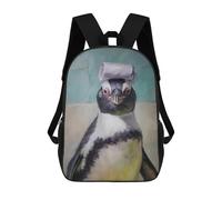 sinyumoney Penguin with Toilet Paper Hat Mochila Escolar Para Ordenador Portátil Para La Escuela/trabajo/viajes: Perfecta Para Viajes, Trabajo Y Uso Diario 17inch