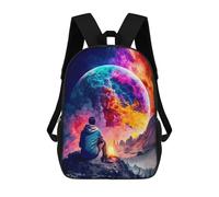 sinyumoney Pensive in Space 5 Mochila Escolar Impresa En 3D Para Niños, Mochila Escolar, Mochilas De Viaje, Bolso Informal De Moda Para Niños Y Estudiantes 17inch