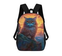 sinyumoney Persian Cat 5 17inch Mochilas Escolares Impresas En 3D, Mochilas Escolares De Moda Para Niños De Primaria Y Secundaria
