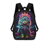 sinyumoney Persian Cat Abstract Mochilas Mochilas Infantiles Mochila Escolar Mochila Escolar Infantil Impresa En 3D Mochilas De Viaje De Moda Para Niños De Primaria Y Secundaria 17inch