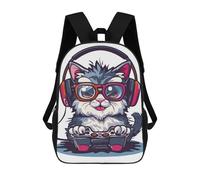 sinyumoney Persian Cat Gaming Mochilas Infantiles Impresas En 3D De 17 Pulgadas. Mochila Escolar Informal Impresa En 3D Para Niños De Primaria Y Secundaria.